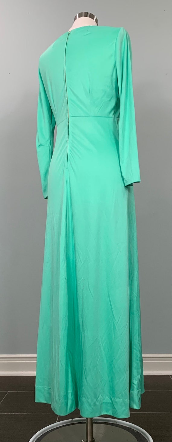 Mint Green A-line Formal Maxi Dress - Size 6/8 - … - image 7
