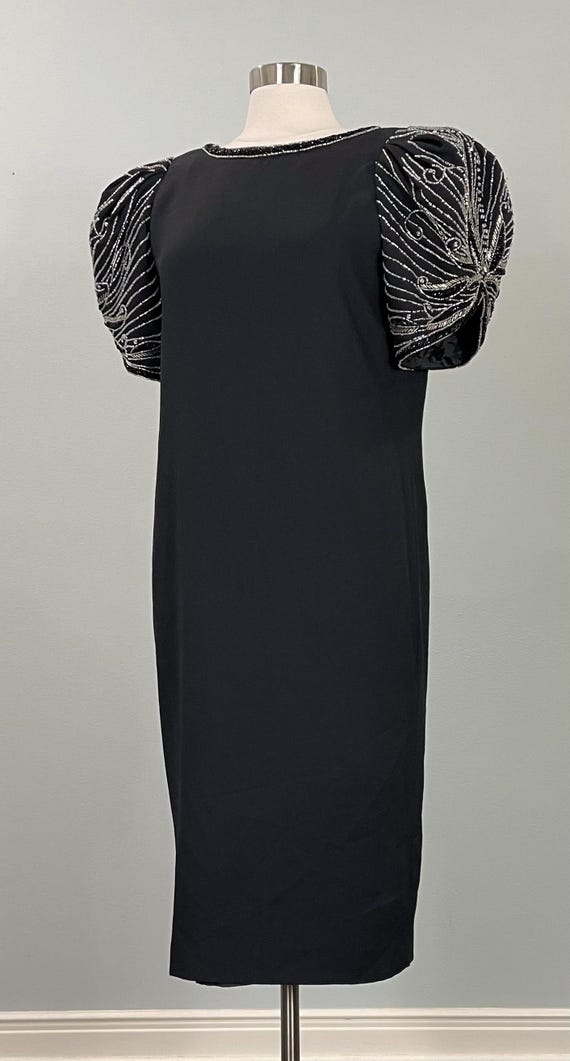 Jack Dryan Black Formal w/ Dramatic Rhinestone Be… - image 3