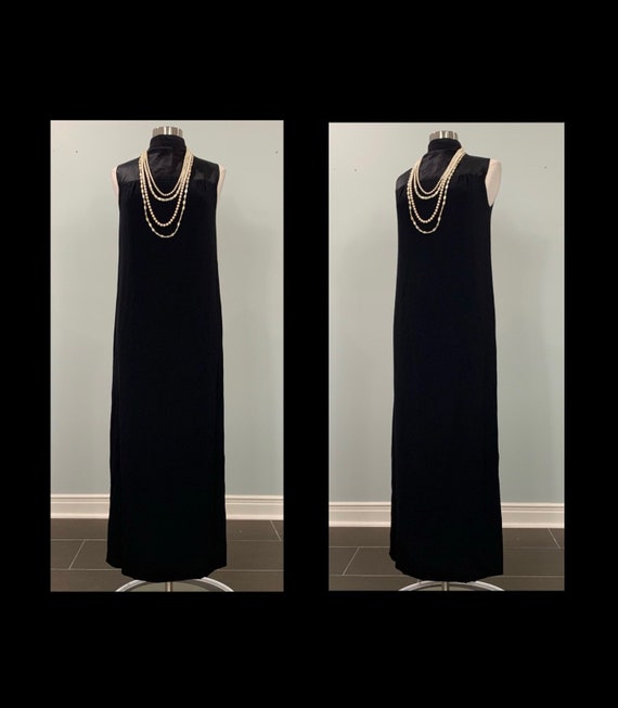 Black Floor Length Sleeveless Maxi Dress by Sweat… - image 2