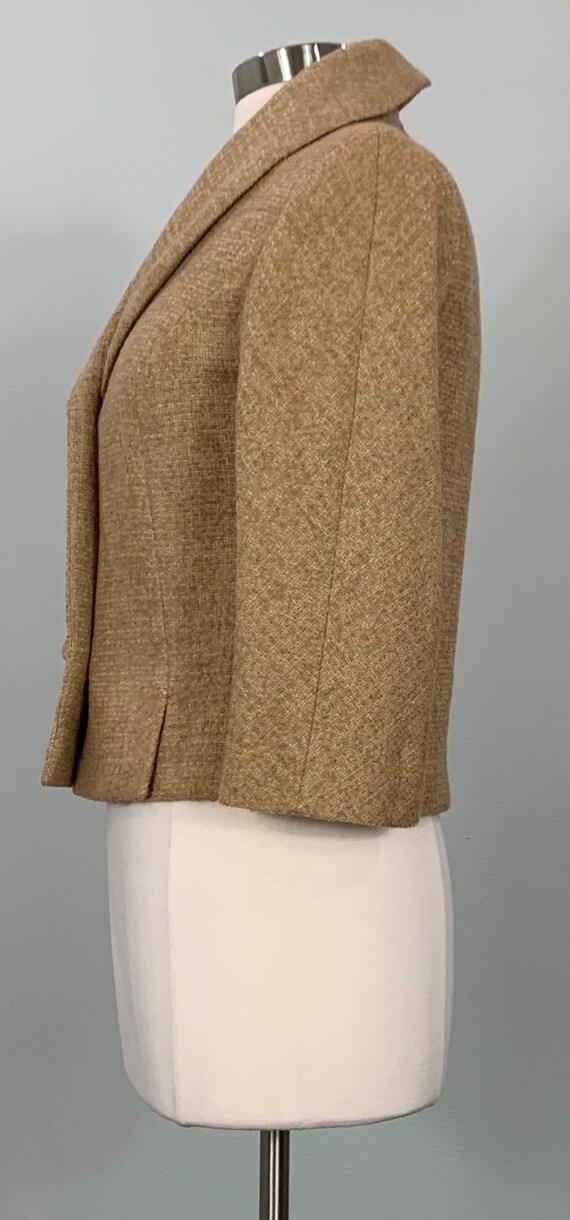 Brown Wool Cropped Fitted Blazer by Marissa Calif… - image 3