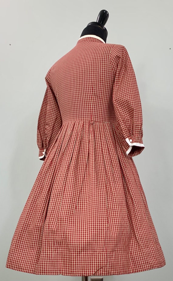 Red Gingham Fit and Flare Party Dress by Nancy Le… - image 6