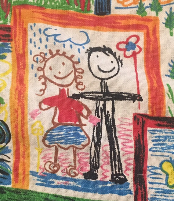 SUPER GREAT 1960/'s Vintage Children/'s Curtains