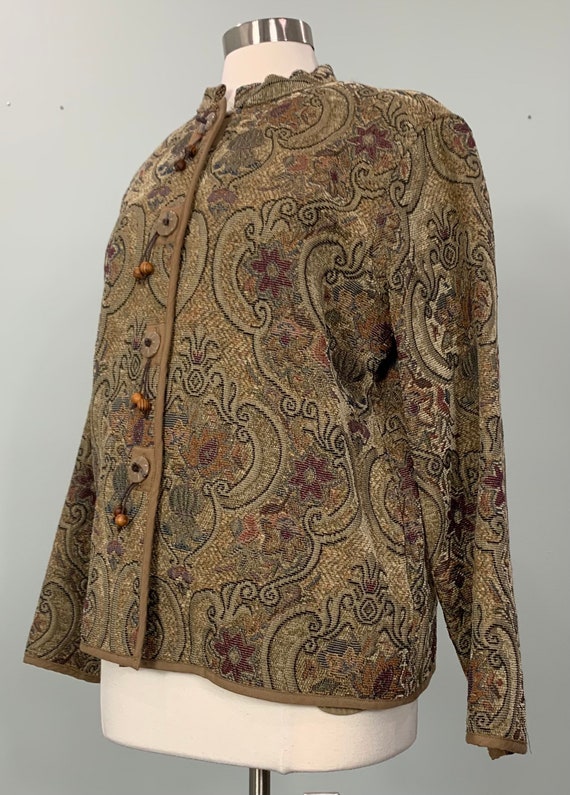 Floral Tapestry Blazer by Flashback - Size 8/10 -… - image 3