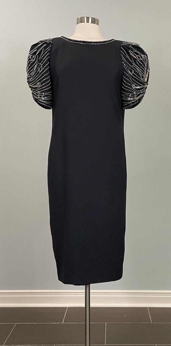 Jack Dryan Black Formal w/ Dramatic Rhinestone Be… - image 2