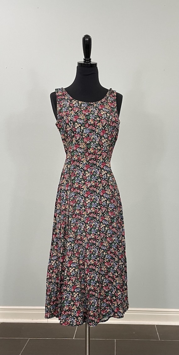 contempo casuals dress Vintage Contempo Casuals 1980's Black Dress