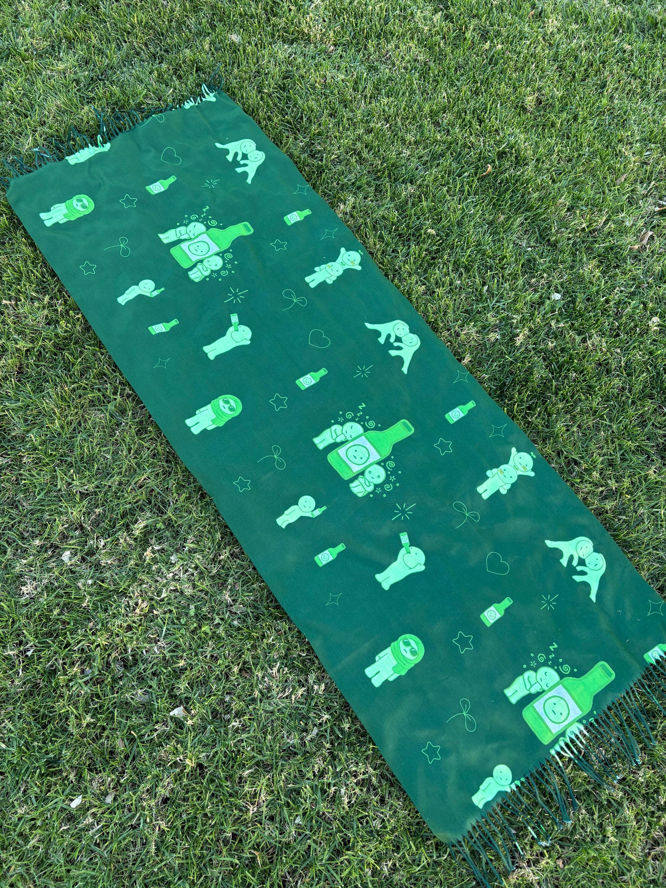 Pasmia Rave UV Reactive Smiski Pashmina | Rave Festival Scarf - Etsy