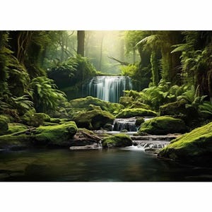 Rainforest River Canvas Print