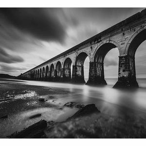 Impression sur toile Pont ferroviaire