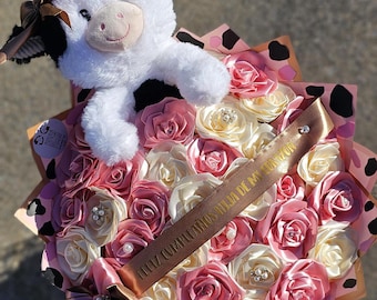 Vaquita ramo buchon bouquet 30 roses