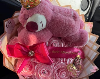 lotso pink eternal bouquet roses