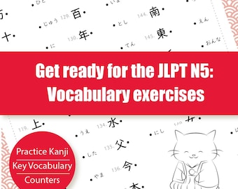 Learn Japanese JLPT N5: 300 Practice Exercises for Kanji, Vocabulary ...