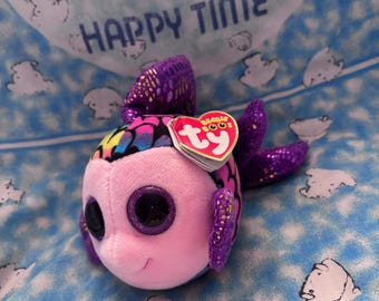 Flippy the rainbow fish 6” beanie boo with tag