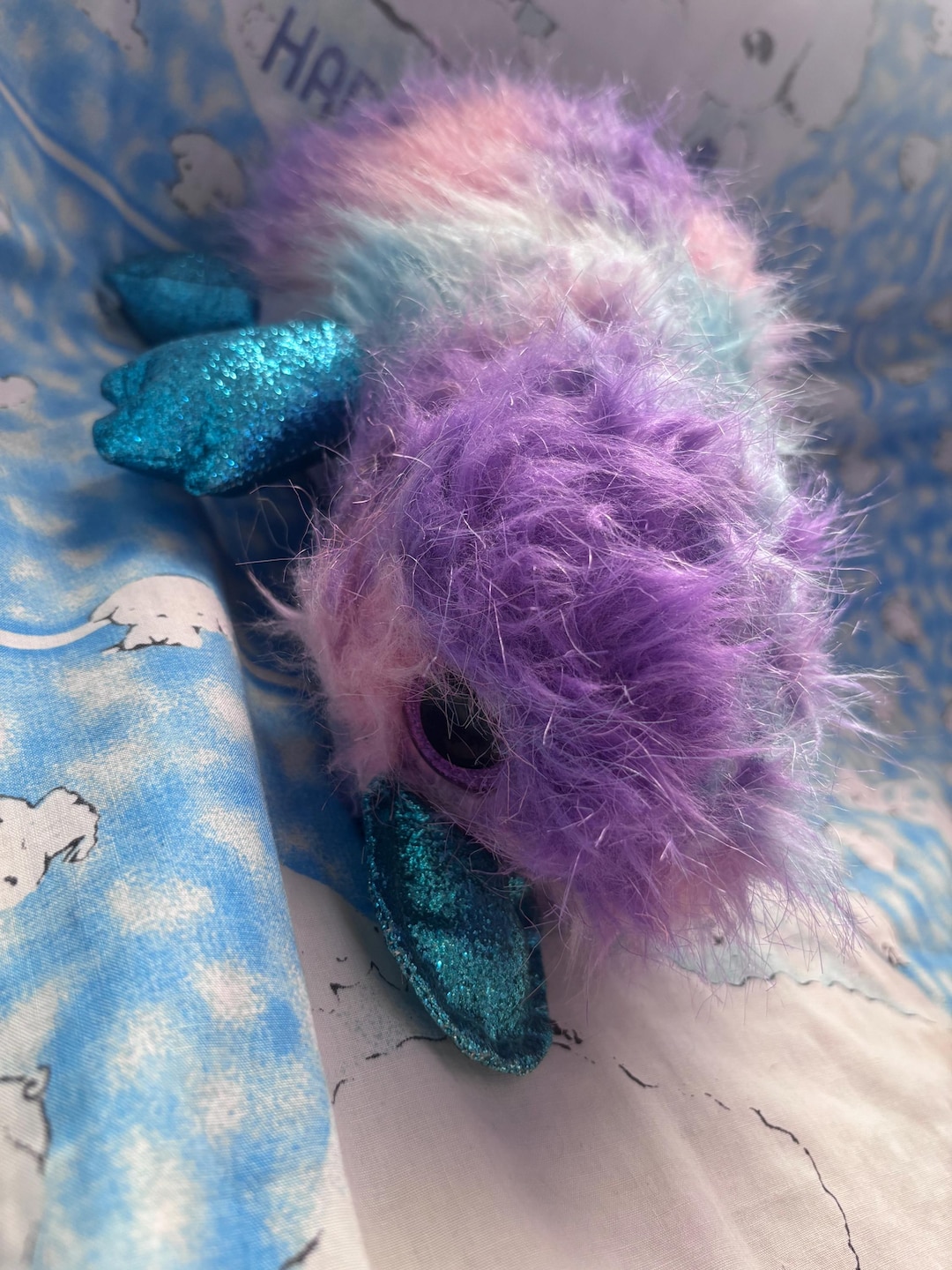 Zappy the Blue and Purple Platypus 9” Beanie Boo Without Hang Tag