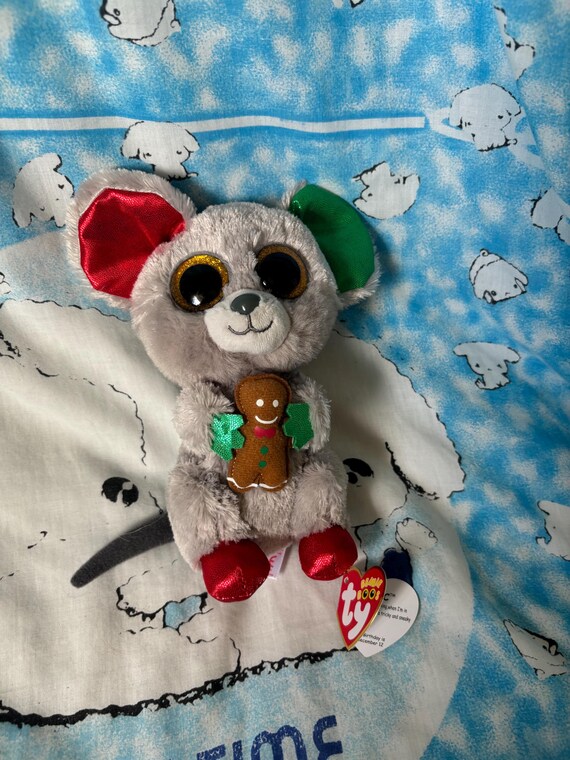 HOT Beanie Toy Mac The Mouse Beanie Boo MAC The Christmas