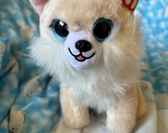 Honeycomb the tan and white beanie boo with worn tag