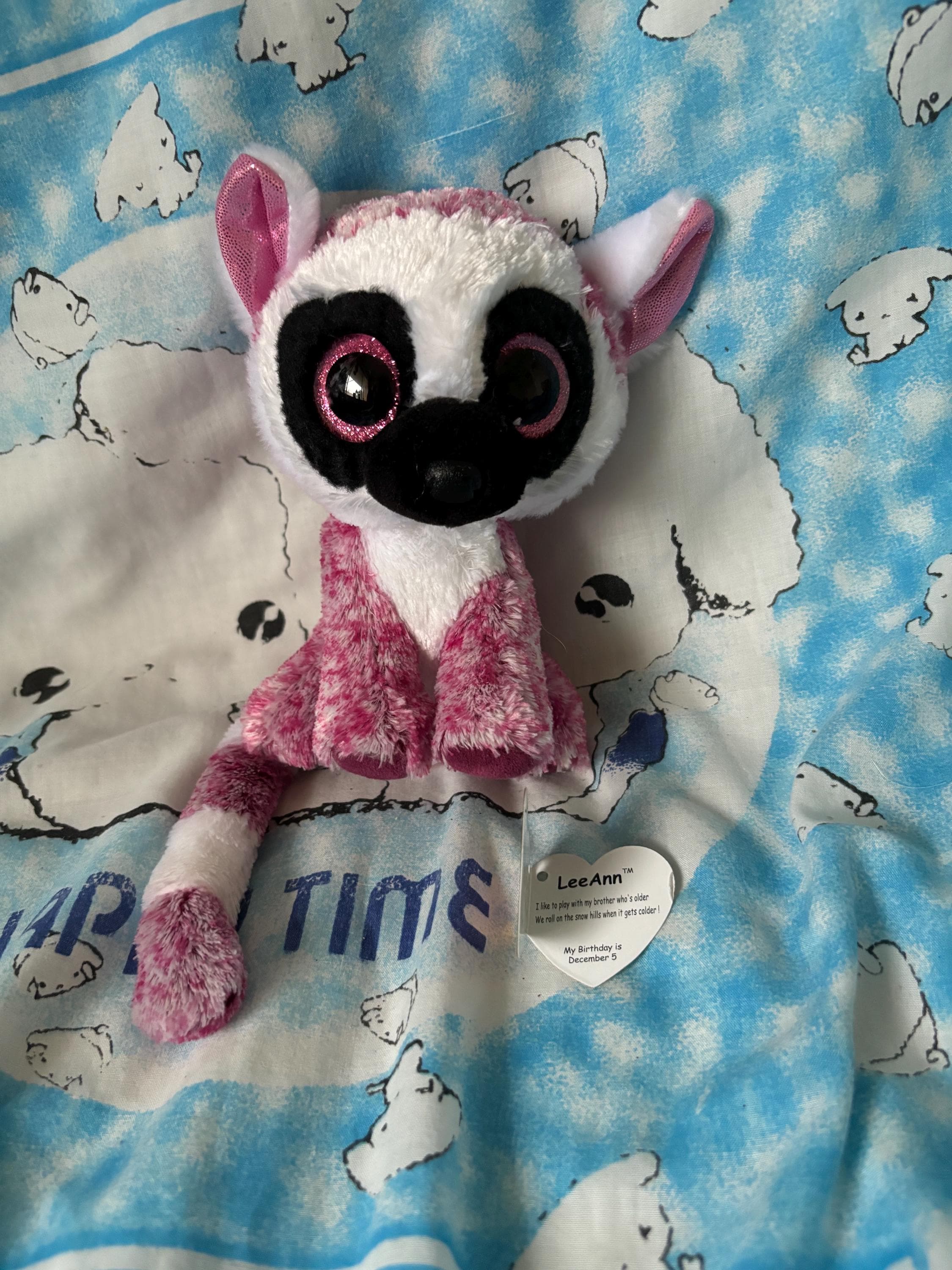 完売カラー☆L'Appartement LANEUSラネウス BEANIE☆新品 Leeann the Pink Lemur Beanie Boo 6 Inches With Loose Tag - Etsy