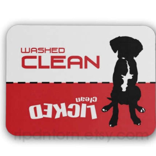 Clean Dirty Dishwasher Dog Design Washed Clean Etsy
