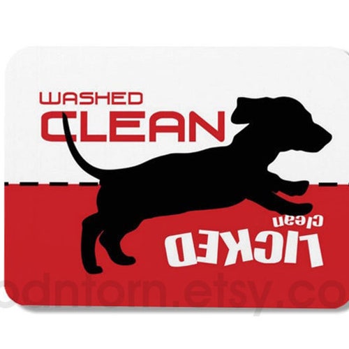 Clean Dirty Dishwasher Dog Design Washed Clean Etsy