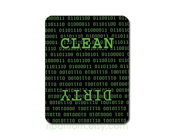 Clean Dirty Dishwasher Magnet, Binary Code - Clean, Dirty Sign - computer geek, IT technician, web developer, computer science programmer