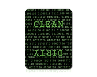 Binary Code Clean Dirty Dishwasher Magnet: Geeky Kitchen Decor