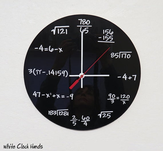 Reloj con formulas matematicas shop