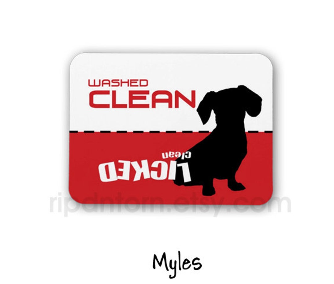 Dachshund Dishwasher Magnet: Clean Dirty Sign - Etsy