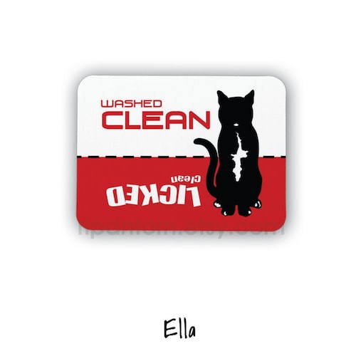 Clean Dirty Dishwasher Magnet Dog Design Washed Clean - Etsy