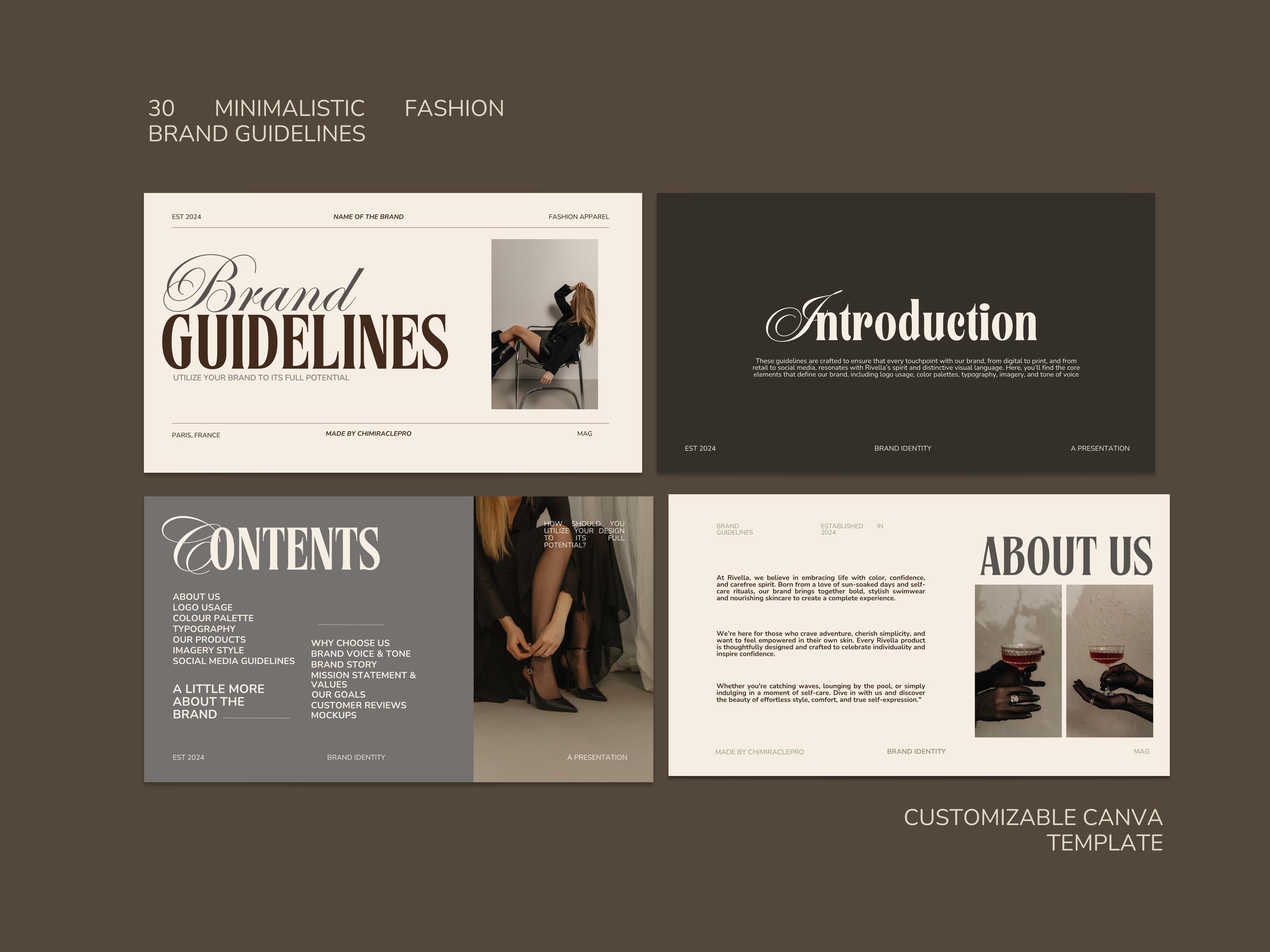 Pretty Brand Guidelines.pdf Fashion Brand Guidelines Template for Canva Aesthetic Brand Guidelines ...