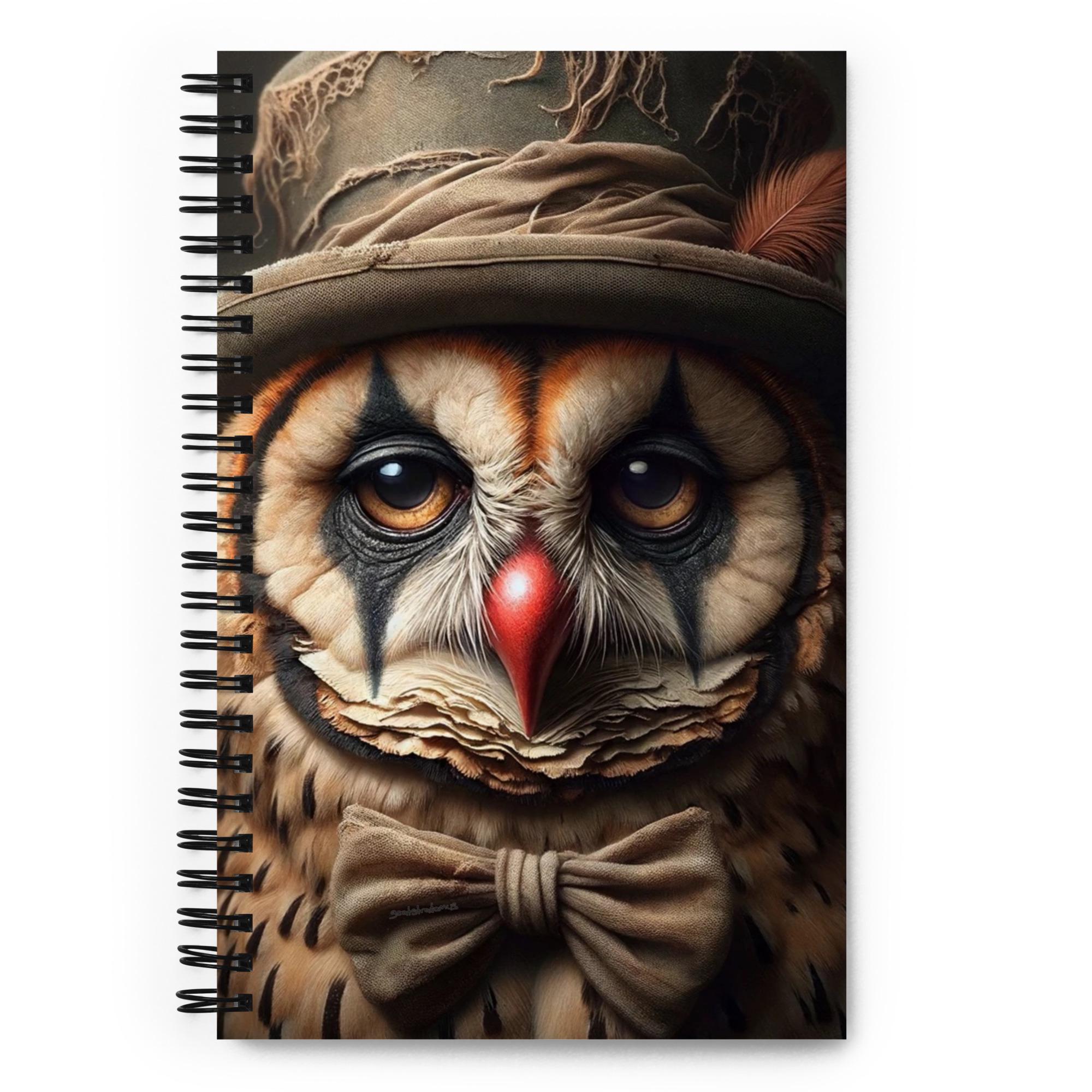 Dotted Notebook - Owl - Melancholy Clownimals