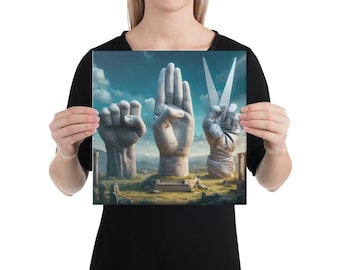 Rock Paper Scissors - Wall Canvas - Impossible Games