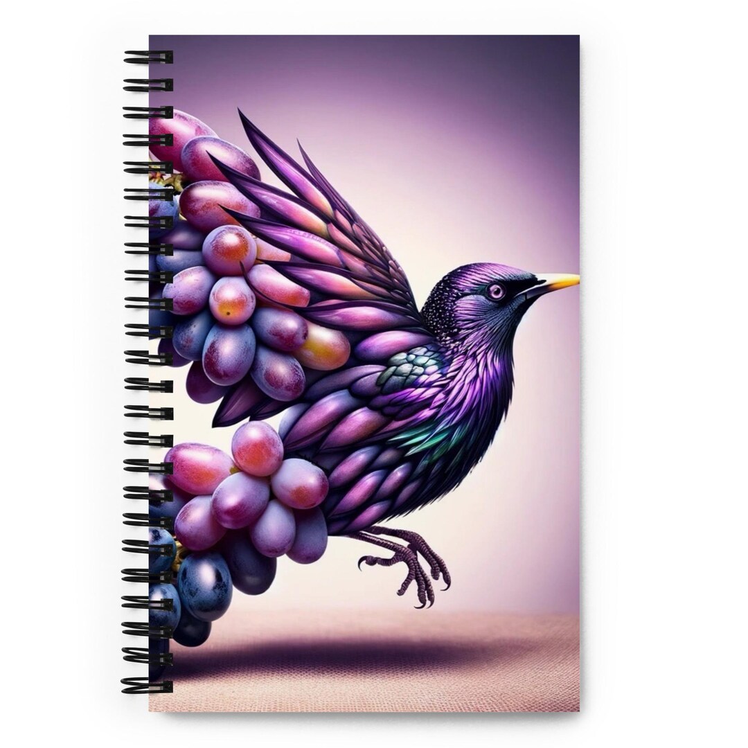 Grape Starling Spiral Notebook - Etsy