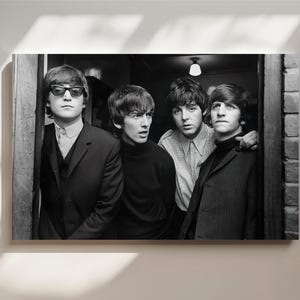 The Beatles Canvas Art | Iconic Band Wall Decor | Vintage Music Print