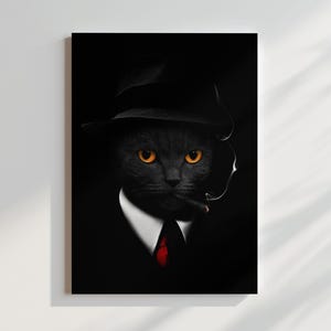 Black and White Lion in Bathtub Wall Art | Whimsical Animal Wall Decor for Home