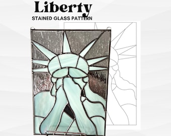 Wzór witrażu „Stani Wolności” (do pobrania cyfrowego / licencja hobbystyczna i komercyjna)
