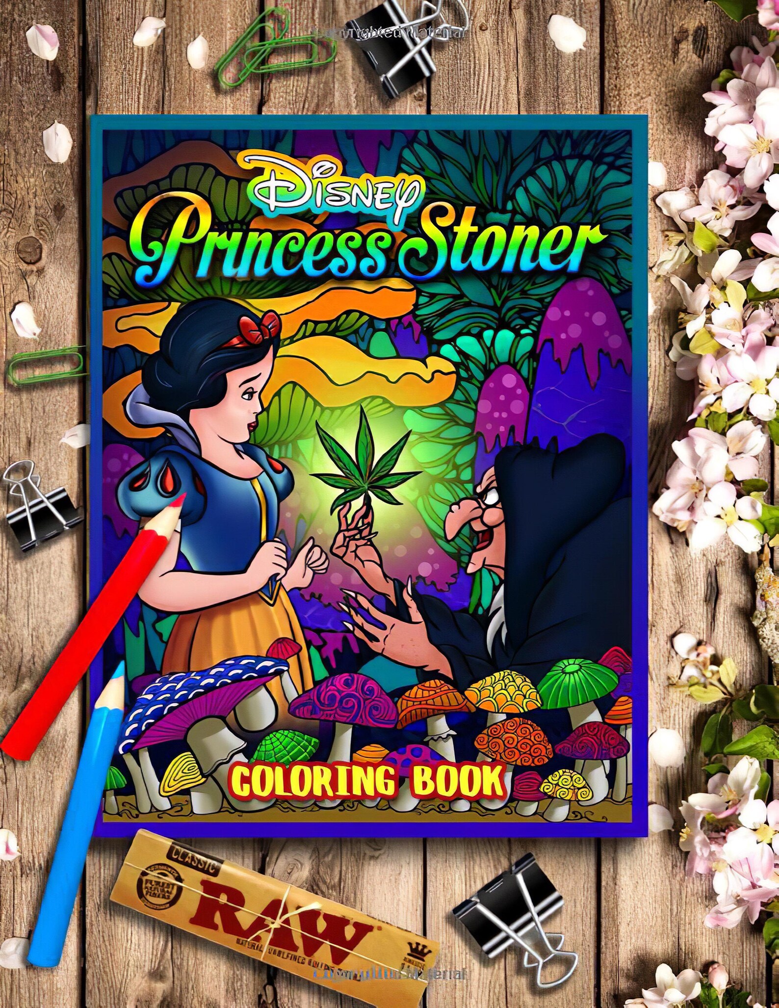 Princess Stoner Coloring Book: Trippy Psychedelic Stoner Coloring Books ...
