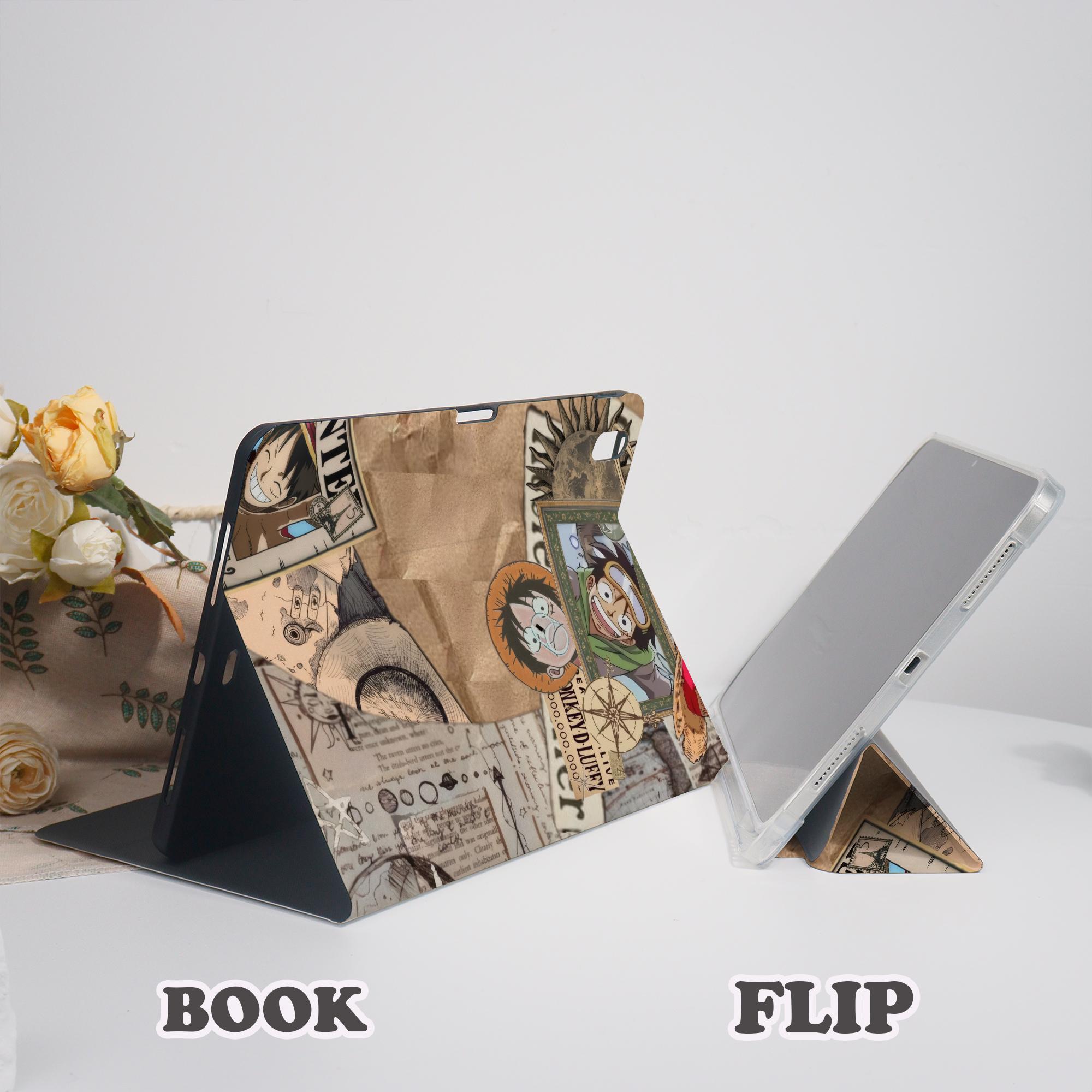 Luffy One Piece iPad Case for iPad 7/8/9, 2026 Air 7/6/5, Mini 6/7