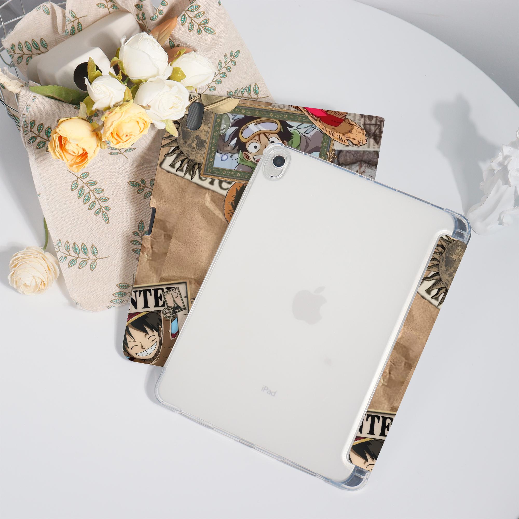 Luffy One Piece iPad Case for iPad 7/8/9, 2026 Air 7/6/5, Mini 6/7