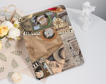 Luffy One Piece iPad Case for iPad 7/8/9, 2026 Air 7/6/5, Mini 6/7
