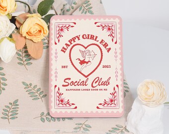 Happy Girl ERAPink Kindle Case For Kindle Paperwhite 10/11/12th KPW6 Colorsoft Basic 2024, 6/6.8/7 inch Personalized Kindle cover