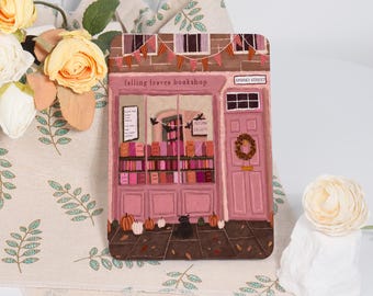 Falling Leaves Bookshop Kindle Case For Kindle Paperwhite 10/11/12th KPW6 Colorsoft Basic 2024, 6/6.8/7 inch Personalized Kindle cover
