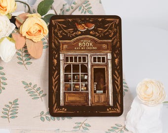 Retro Book Store Kindle Case For Kindle Paperwhite 10/11/12th KPW6 Colorsoft Basic 2024, 6/6.8/7 inch Personalized Kindle cover
