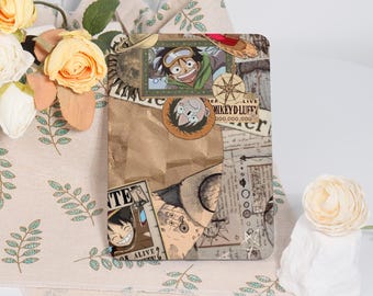 One Piece Luffy Case For Kindle 11/12th Kobo Libra/Clara Paperwhite 10/11/12th Colorsoft Basic 2024, 6/6.8/7 inch Personalized,Hand Strap