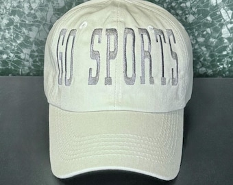Go Sports Embroidered Cotton Dad Hat, Adult Humor Funny Sarcastic, Alt Fashion, Trending Gift