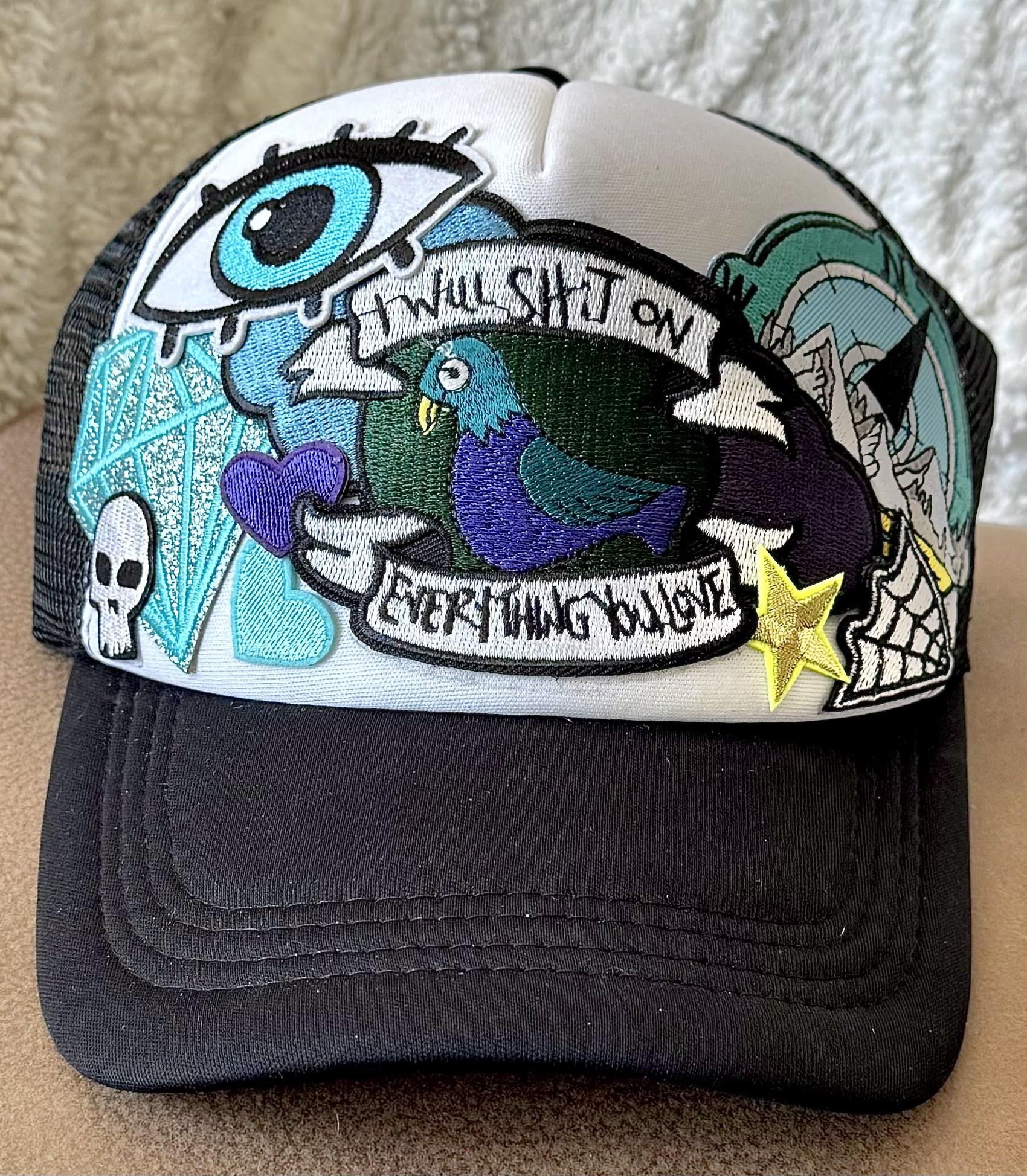 BLACK EYE PATCH 緩かっ DIAMOND DREAMS MESH CAP