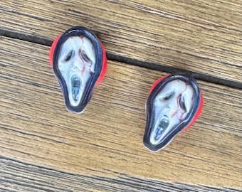 Bloody Scream Plugs, Handmade Tunnels Gauges, Goth Punk Y2K, Alt Jewelry, Halloween Horror Cosplay