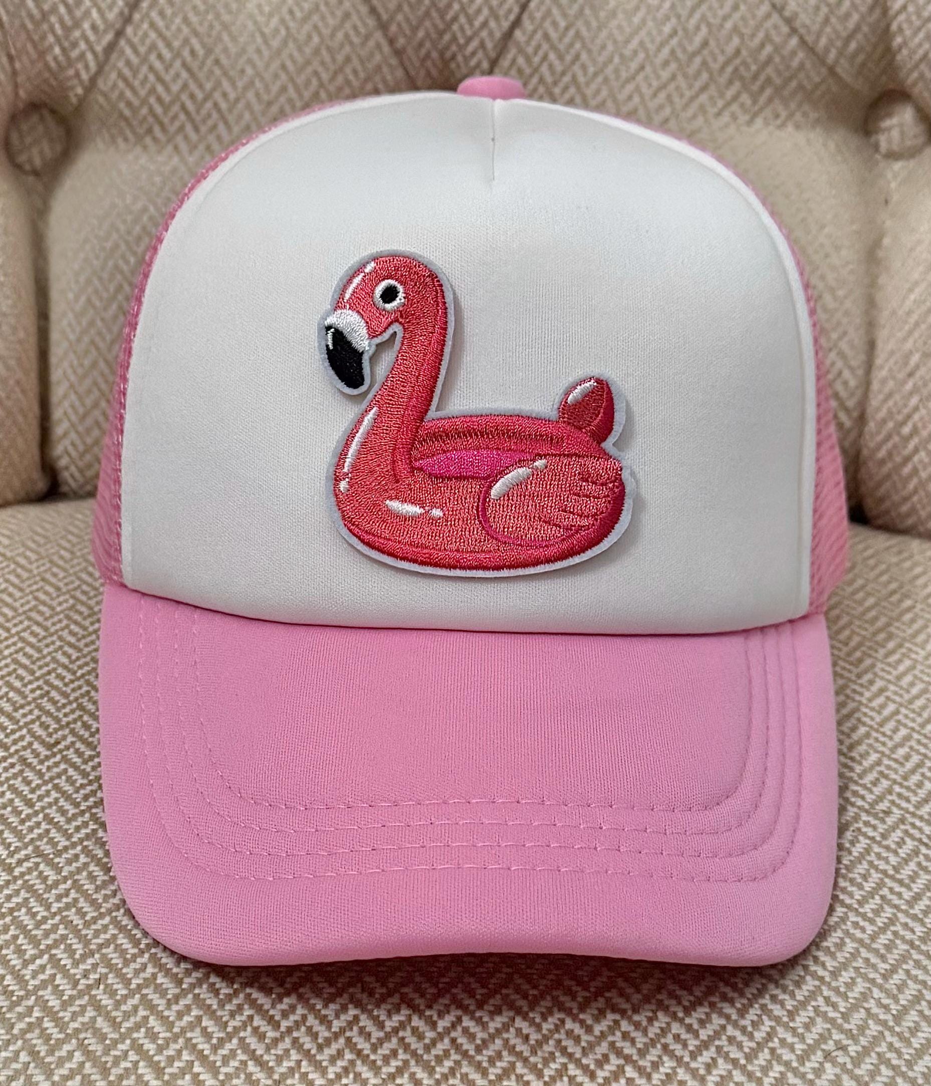 Pink Flamingo | Trucker Hat | Patch | Cap | Women | Custom  display picture 1