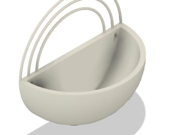The Luxury hanging Pot STL 3D Print File, Digital Download for 3D Printing, Home Decor Planter for Plants & Flowers
