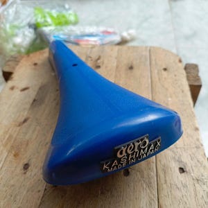 Old School BMX Vintage BMX blue seat aero kashimax JAPAN New Old Stock | haro redline gt suntour sr | Bmx saddle