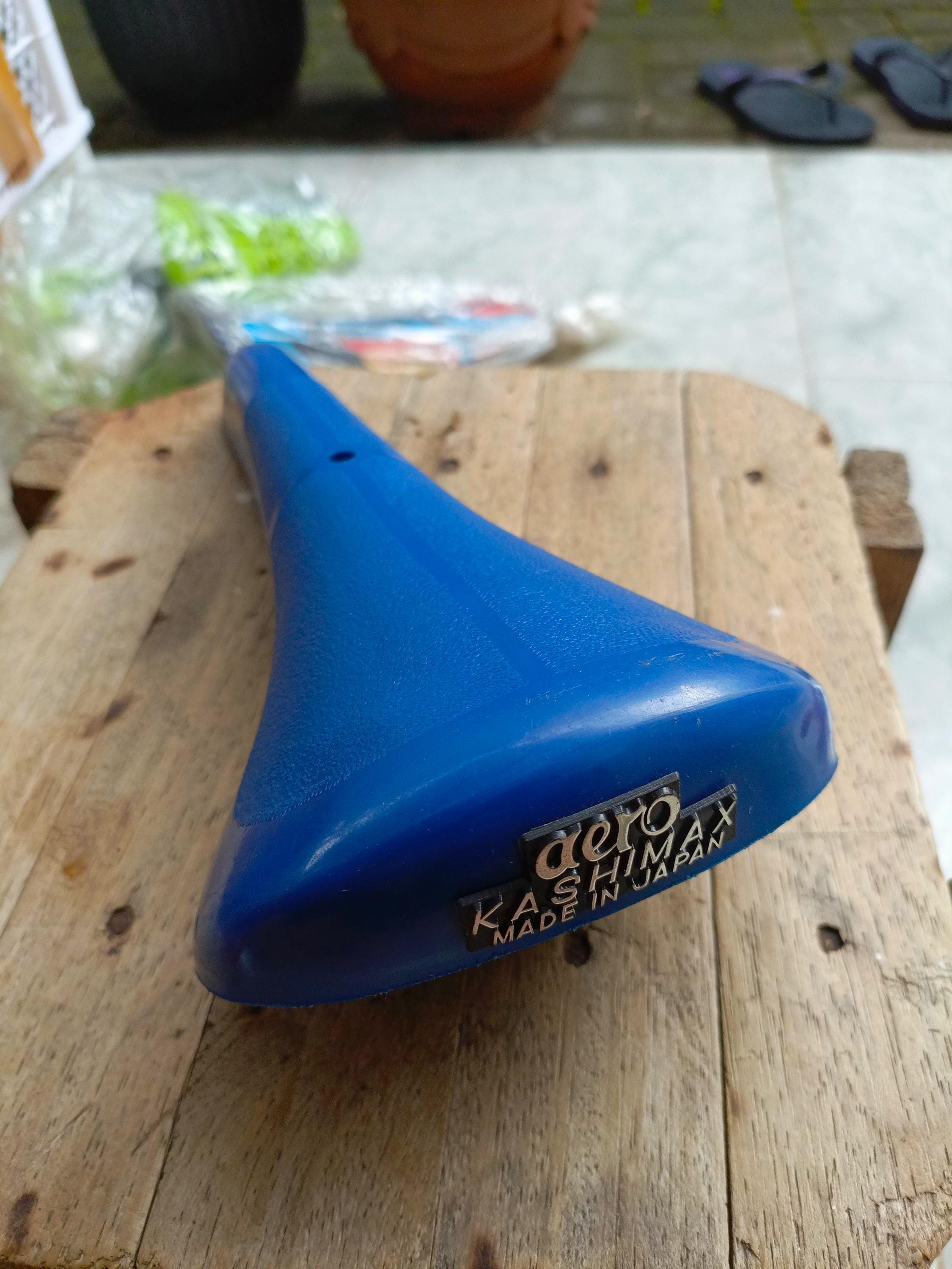 Old School BMX Vintage BMX Blue Seat Aero Kashimax JAPAN New