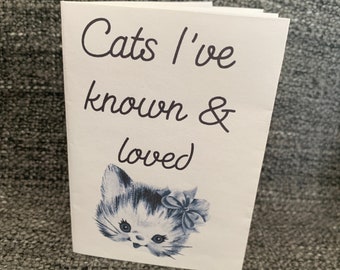 Cats I've known and loved zine